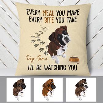 Personalized Boxer Dog Watching Pillow for Dog Lovers - Thegiftio UK