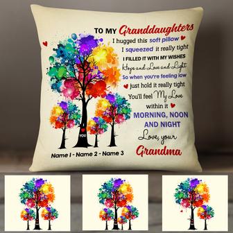 Personalized Mom Grandma Tree Love Pillow - Thegiftio