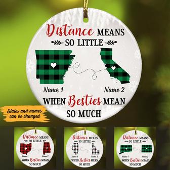 Personalized Besties Mean Long Distance Ornament SB2425 30O47 - Thegiftio UK