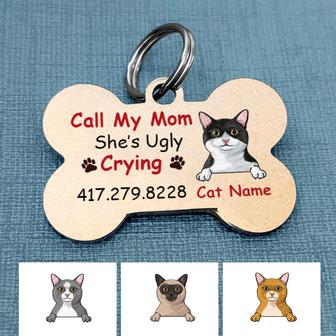 Personalized Cat Lost Mom Bone Pet Tag for Cats - Thegiftio UK
