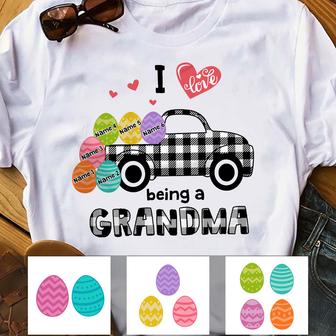 Personalized Love Being Grandma Easter T Shirt - Thegiftio UK