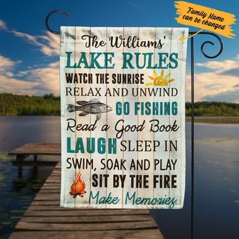 Personalized Garden Flag for Lake Lovers - Thegiftio UK