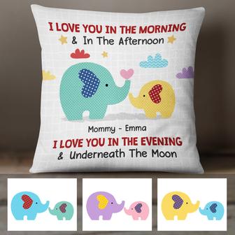 Personalized Elephant Pillow for Mom and Baby - Thegiftio UK
