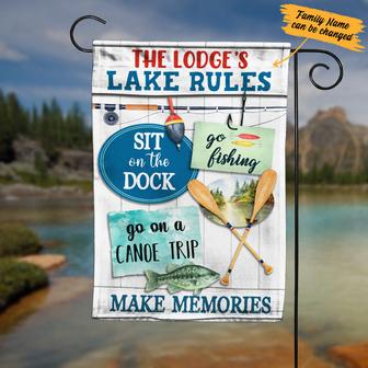 Personalized Garden Flag for Lake House Owners - Thegiftio UK