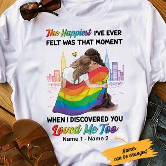 Personalized You Loved Me Too LGBT Lesbian Love T Shirt - Thegiftio UK