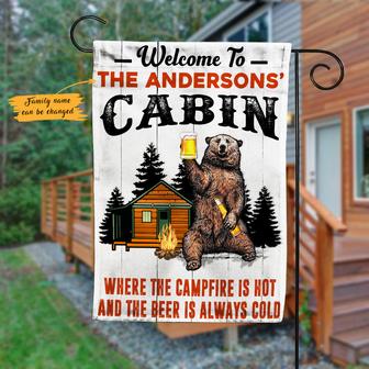 Personalized Garden Flag for Campfire Lovers - Thegiftio UK