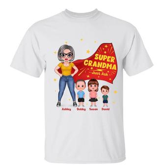 Super Grandma Just Ask Custom T-Shirt - Gift for Grandma - Thegiftio UK