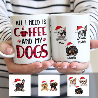 Personalized All I Need Dog Coffee Christmas Mug - Thegiftio UK