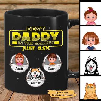 Best Daddy In The Galaxy Personalized Mug - Gift for Dad - Thegiftio UK