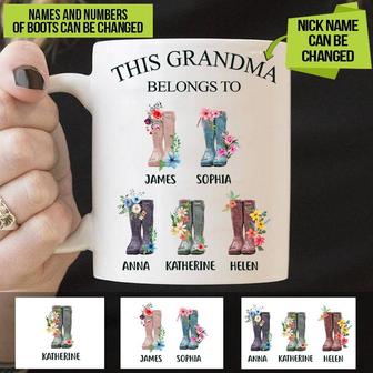 Family Mug Personalized Ceramic Mug - Gift for Grandma - Thegiftio UK