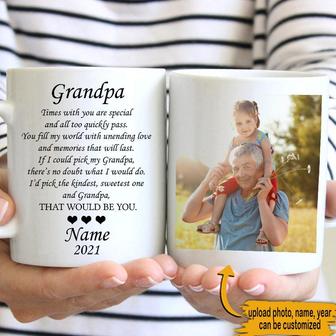 Grandpa Times Are Special Custom Mug - Father's Day Gift - Thegiftio UK