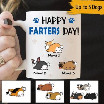 Happy Farters Day Personalized Mug - Gift for Dog Dads - Thegiftio UK