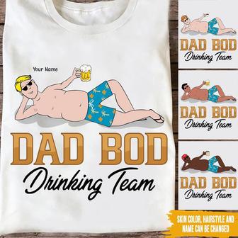 Dad Bod Drinking Team Custom T-Shirt - Gift for Dad - Thegiftio UK