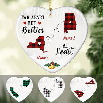 Personalized Bestie At Heart Long Distance Ornament SB222 30O47 - Thegiftio UK