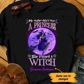 Personalized Halloween Witch Mother Raise T Shirt - Thegiftio UK