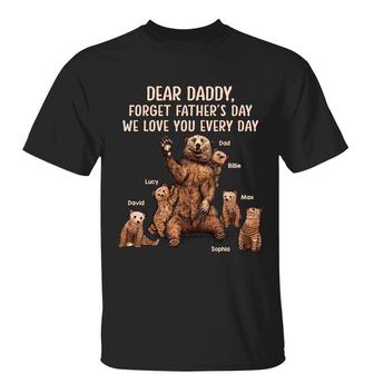 Papa Bear Forget Father's Day Custom T-Shirt - Gift for Dad - Thegiftio UK