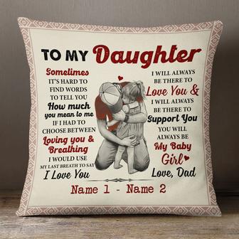 Personalized Pillow for My Daughter from Dad - Thegiftio UK