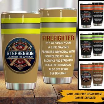 Firefighter Personalized Tumbler - Gift for Firefighters - Thegiftio UK