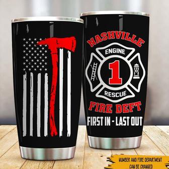 Firefighter Personalized Tumbler - Gift for Firefighters - Thegiftio UK