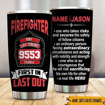 Firefighter Custom Tumbler - Gift for Firefighters - Thegiftio UK