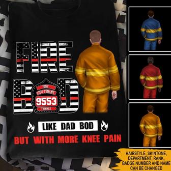 Firefighter Dad Custom T-Shirt - Gift for Firefighters - Thegiftio UK