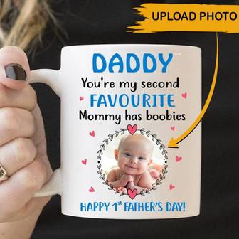You're My Second Favourite Custom Mug - Gift for Dad - Thegiftio UK