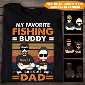 Fishing Buddy Calls Me Dad Custom T Shirt - Gift for Dad - Thegiftio UK