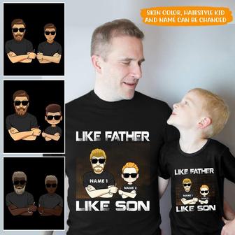 Like Father Like Son Custom T Shirt - Gift for Dad - Thegiftio UK