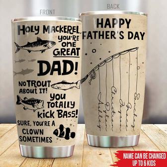 Fishing Custom Tumbler - You're One Great Dad Gift - Thegiftio UK
