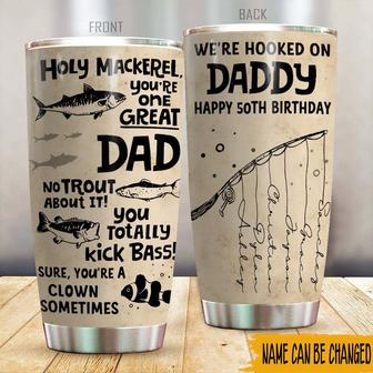 We're Hooked On Daddy Custom Tumbler - Birthday Gift - Thegiftio UK