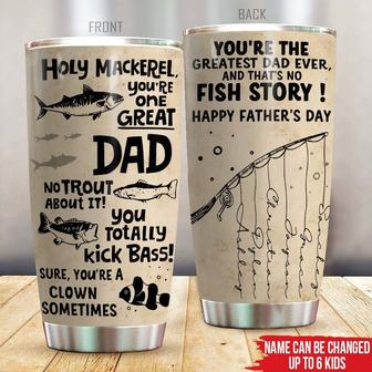 Fishing You're The Greatest Dad Custom Tumbler - Dad Gift - Thegiftio UK