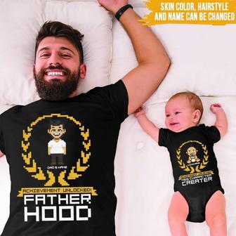 Achievement Unlocked Custom T-Shirt - Father's Day Gift - Thegiftio UK
