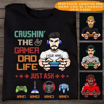 Gamer Dad Life Custom T Shirt - Gift for Gamer Dads - Thegiftio UK