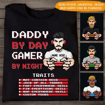 Gamer Dad Custom T Shirt - Gift for Gaming Fathers - Thegiftio UK