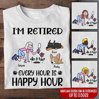 I'm Retired Every Hour Custom T-Shirt - Gift for Retired - Thegiftio UK