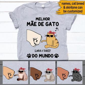 Gatos Custom Portuguese T-Shirt - Gift for Cat Moms - Thegiftio UK