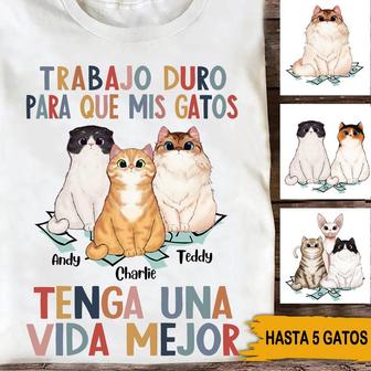 Gatos Personalized T-Shirt - Gift for Cat Lovers - Thegiftio UK