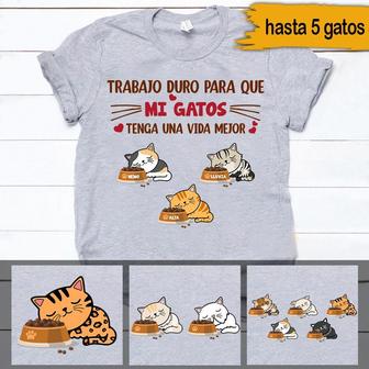 Gatos Custom Spanish T-Shirt - Gift for Cat Lovers - Thegiftio UK