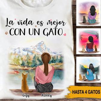 Gatos Personalized T-Shirt - Gift for Cat Lovers Everywhere - Thegiftio UK