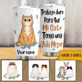 Gatos Custom Spanish Tumbler - Gift for Cat Lovers - Thegiftio UK