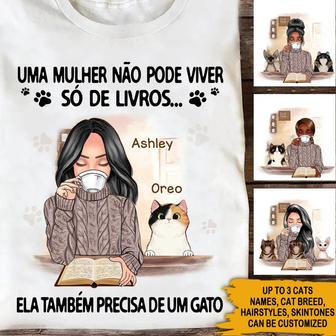 A Woman Cannot Survive On Books Alone Custom T-Shirt - Gift - Thegiftio UK