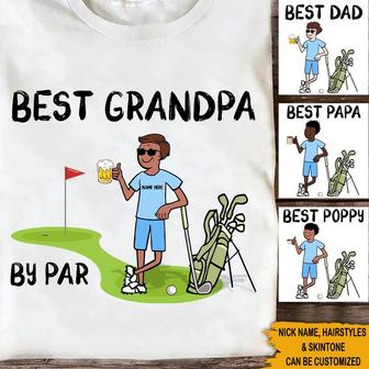 Golf Father's Day Custom T Shirt - Gift for Grandpa - Thegiftio UK