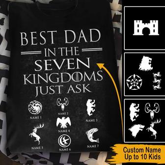 Best Dad In The Kingdoms Custom T-Shirt - Father's Day Gift - Thegiftio UK