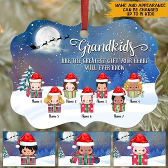 Grandkids Are The Greatest Gift Custom Ornament - Thegiftio UK