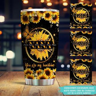 You Are My Sunshine Personalized Tumbler - Gift for Grandma - Thegiftio UK