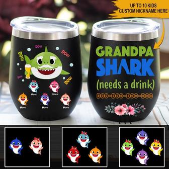 Grandpa Father's Day Custom Wine Tumbler - Gift for Grandpa - Thegiftio UK