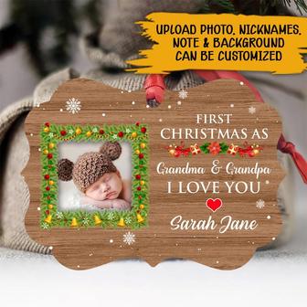 First Christmas Personalized Ornament - Grandparents Gift - Thegiftio UK