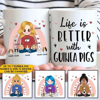 Life Is Better With Guinea Pig Custom Mug - Thegiftio UK
