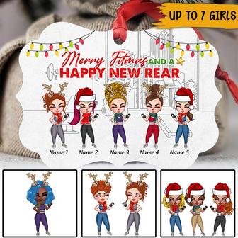 Gym Bestie Christmas Personalized Ornament - Gift for Friend - Thegiftio UK