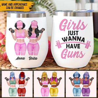 Gym Bestie Personalized Wine Tumbler - Gift for Best Friends - Thegiftio UK